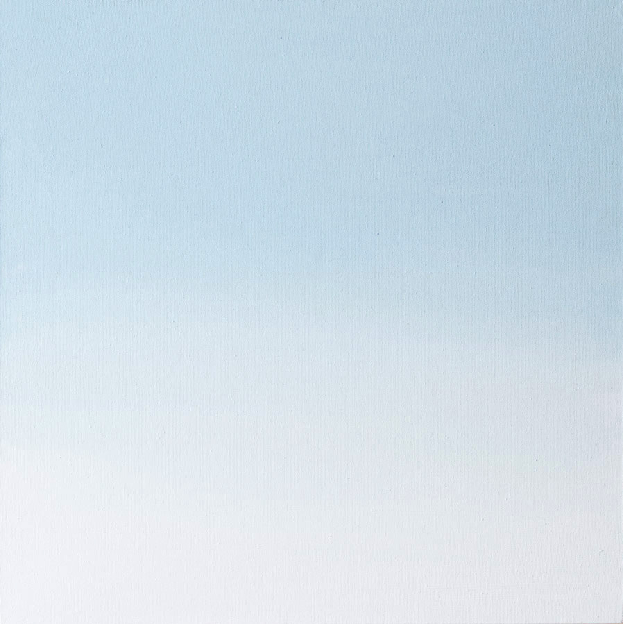 SKY / HEAVEN, 40 × 40 cm, oil on canvas, 2020   /   NIEBO, 40 × 40 cm, olej na płótnie, 2020