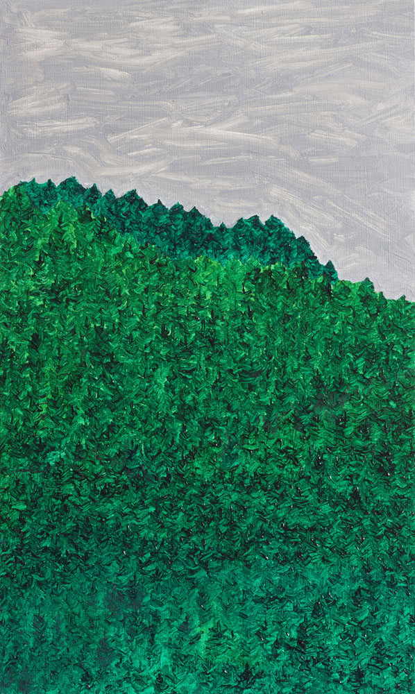 ↟↟↟, 50 × 30 cm, oil on canvas, 2020   /   ↟↟↟, 50 × 30 cm, olej na płótnie, 2020