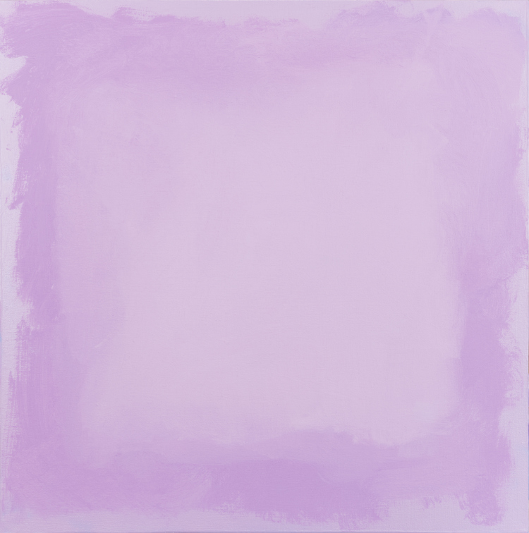Field of violet (after Mark Rothko), 40 × 40 cm, oil on canvas, 2021   /   Field of violet (after Mark Rothko), 40 × 40 cm, olej na płótnie, 2021 